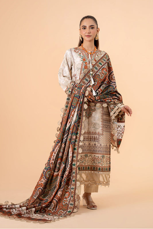 Mau summery | Khaddar 3 Piece | Gardenia