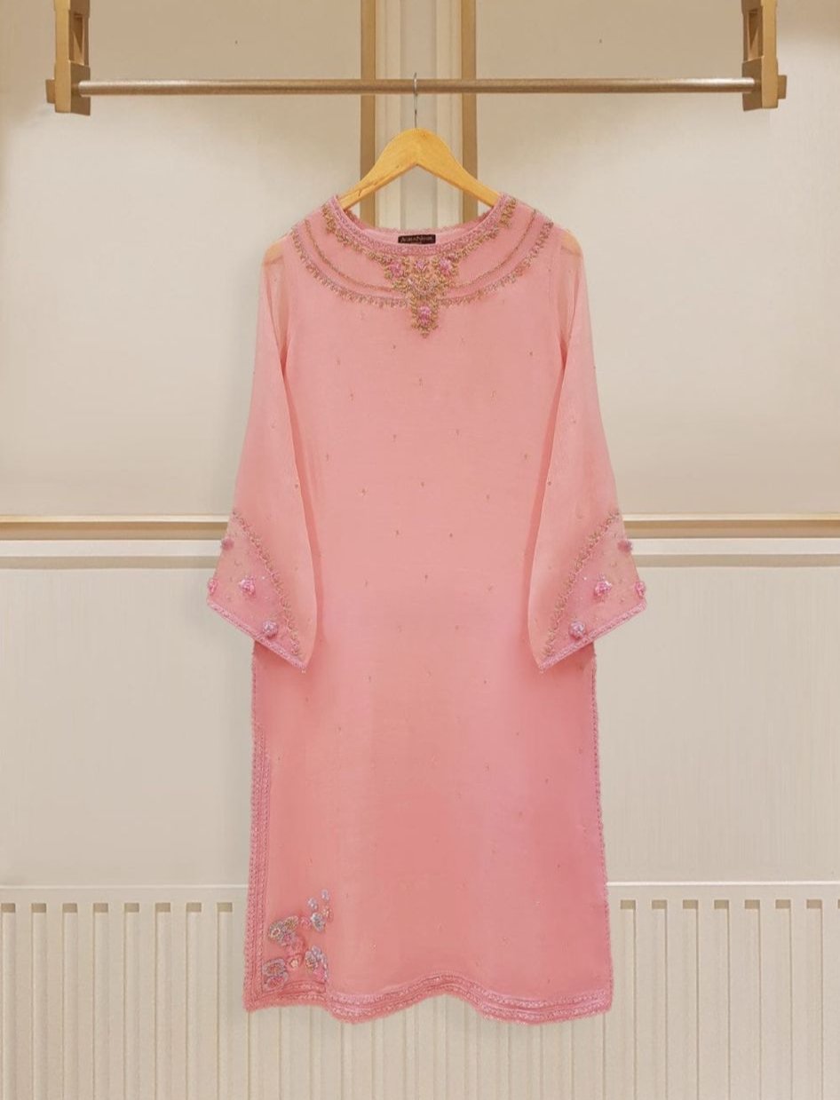 Tea Pink 3-Piece Shalwar Kameez: Soft Elegance for Every Occasion